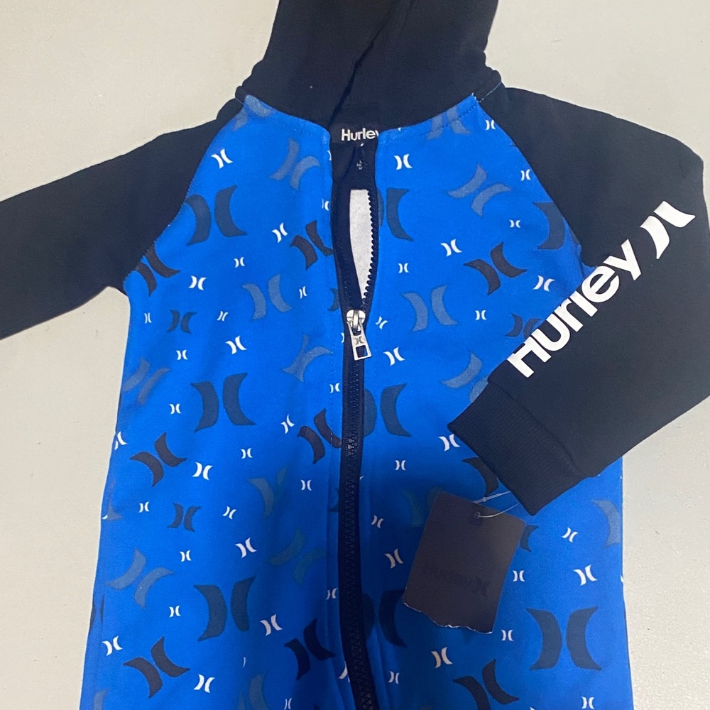 Hurley Blue and Black Infant Jumpsuit